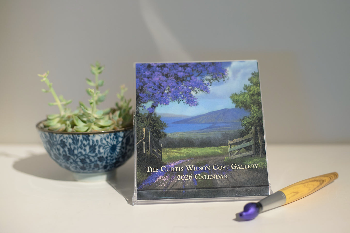 2026 Desktop Calendar Featuring Curtis Wilson Cost Maui Artwork