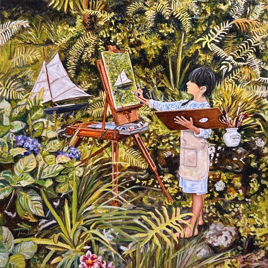 Artist in the Garden Gallery Wrap, Julia Allisson Cost, Ready to Ship