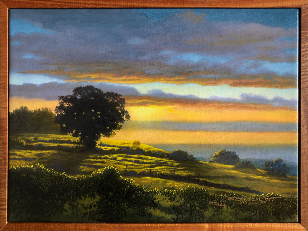 Firmament, Limited Edition, 1 Piece Frame Koa Framed, Canvas Giclée, Ready to Ship