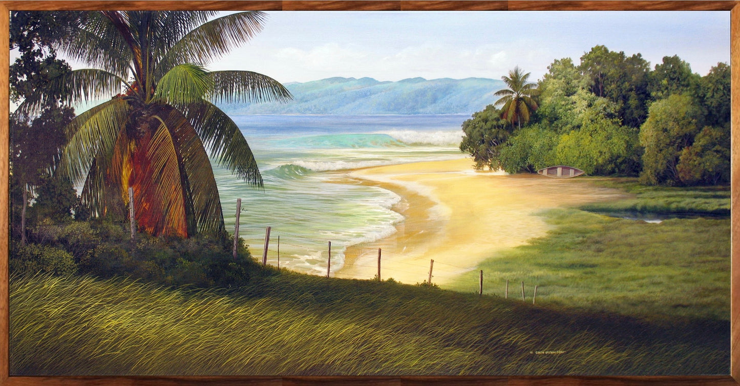 High Tide Mooring, Limited edition,  1 piece koa framed, Various Sizes