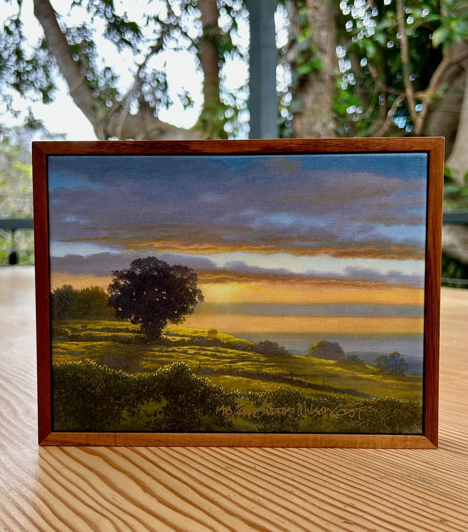 Firmament, Limited Edition, 1 Piece Frame Koa Framed, Canvas Giclée, Ready to Ship