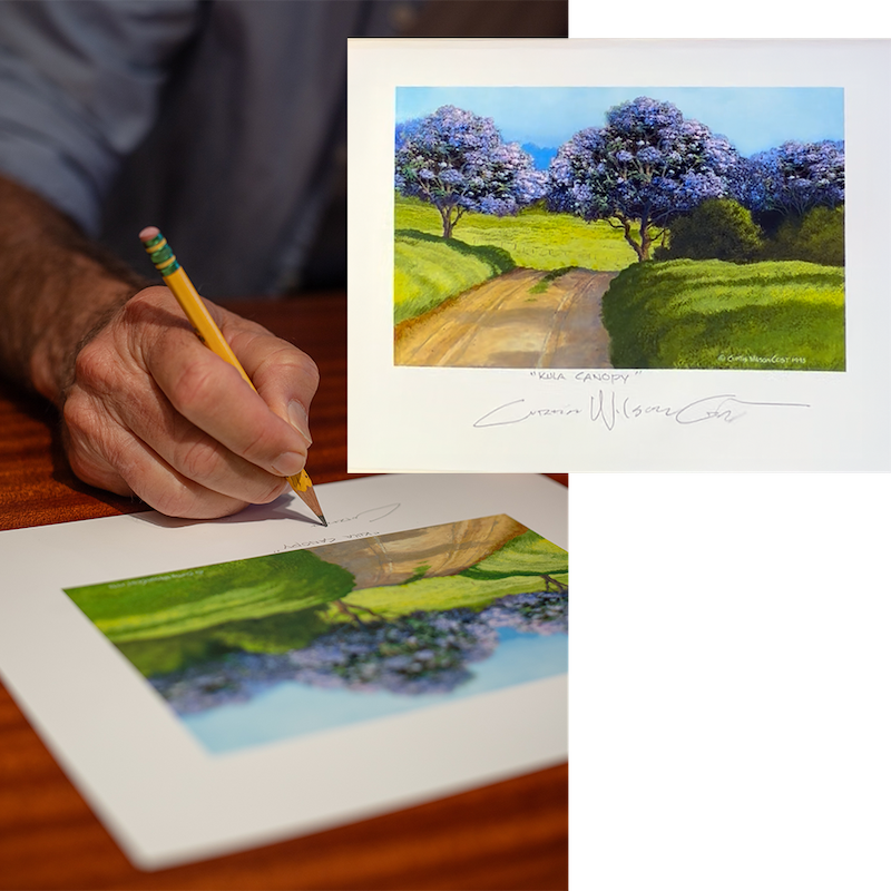 2026 Desktop Calendar Featuring Curtis Wilson Cost Maui Artwork
