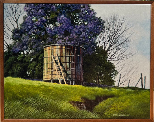 Leaning into Lavender, 1 Piece koa framed, Limited Edition, Ready to Ship