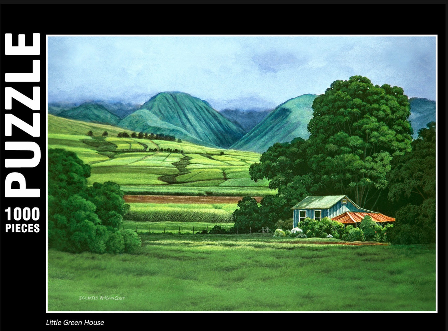 Little Green House Fine Art Puzzle: 250 or 1000 pieces