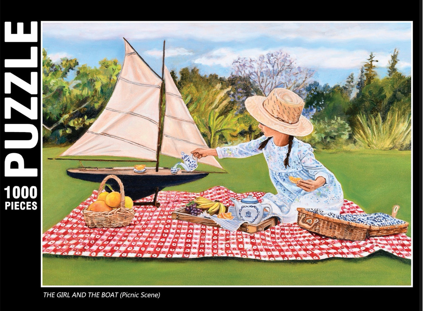 THE GIRL AND THE BOAT (Picnic Scene): 250 or 1000 pieces