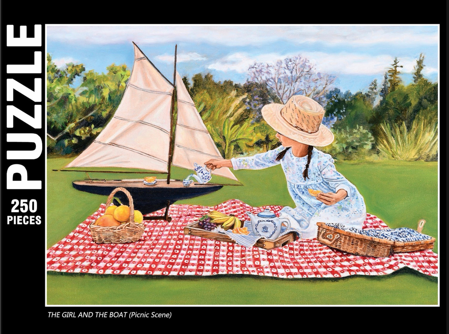 THE GIRL AND THE BOAT (Picnic Scene): 250 or 1000 pieces