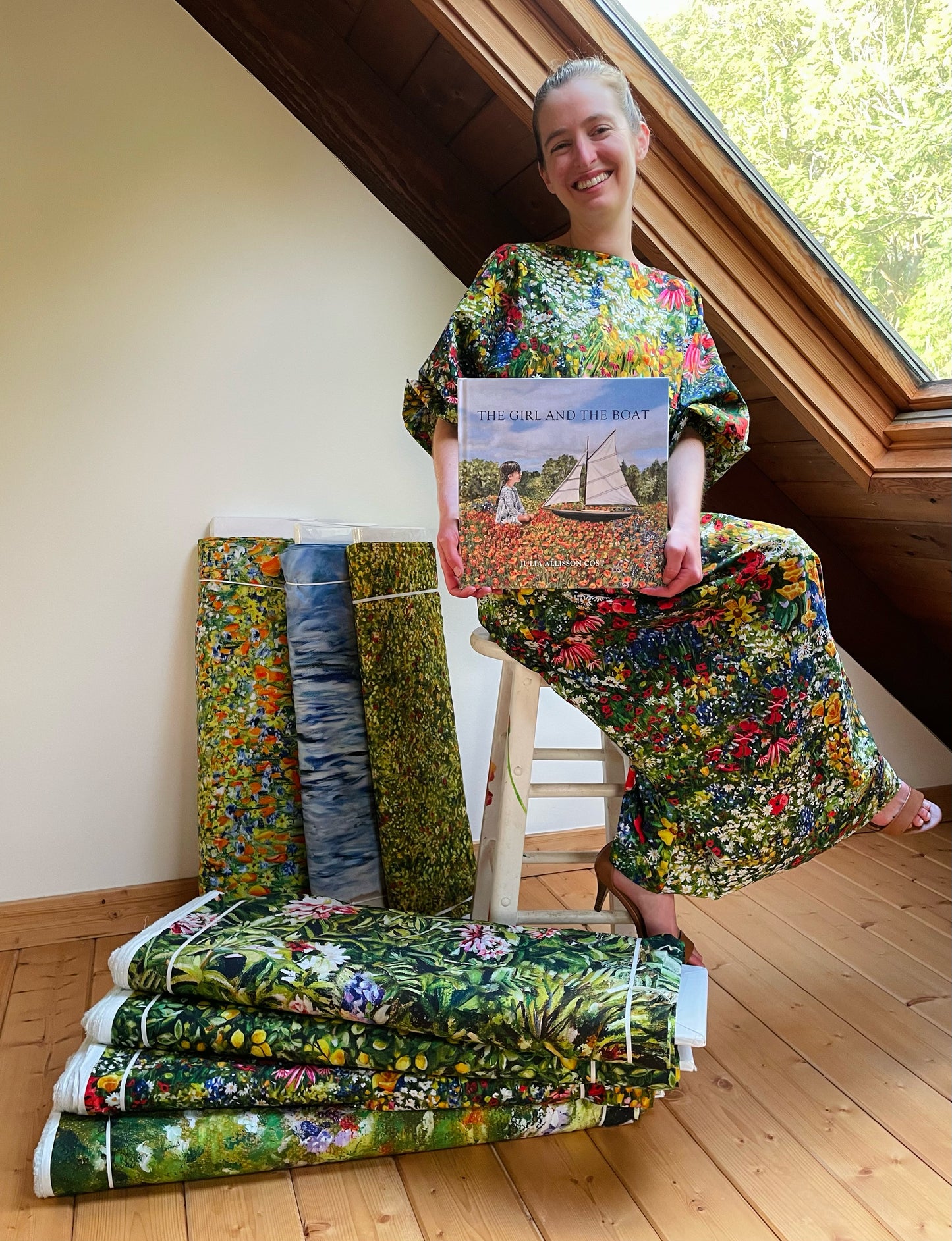 THE GIRL AND THE BOAT, a wordless picture book by Julia Allisson Cost