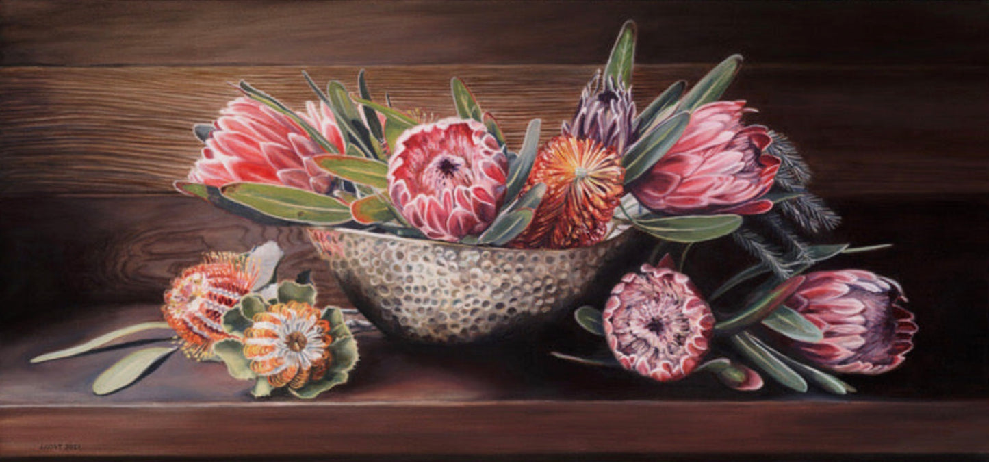 Bowl of Paradise, limited edition, unstretched giclée by Julia Allisson Cost