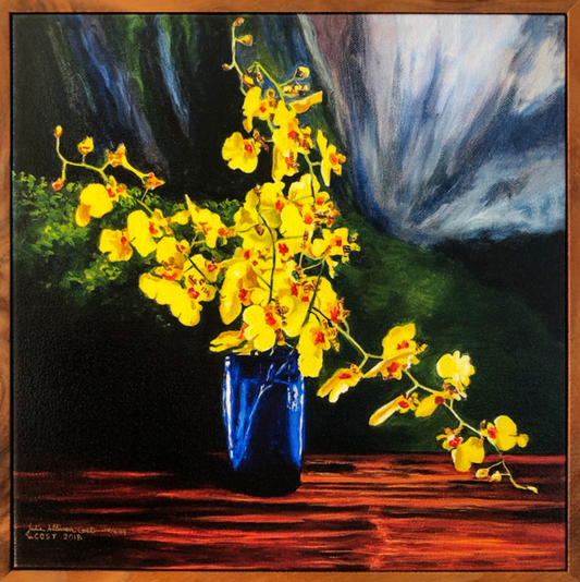 Dancing Lady Orchids, 1 Piece Koa Frame, Julia Allisson Cost, Ready to Ship
