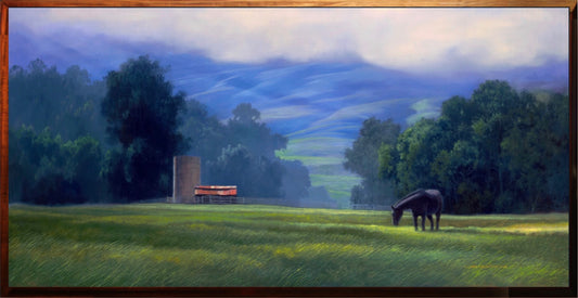 First Light in the Morning Air, 1 pc. solid Hawaiian koa framed, Various sizes