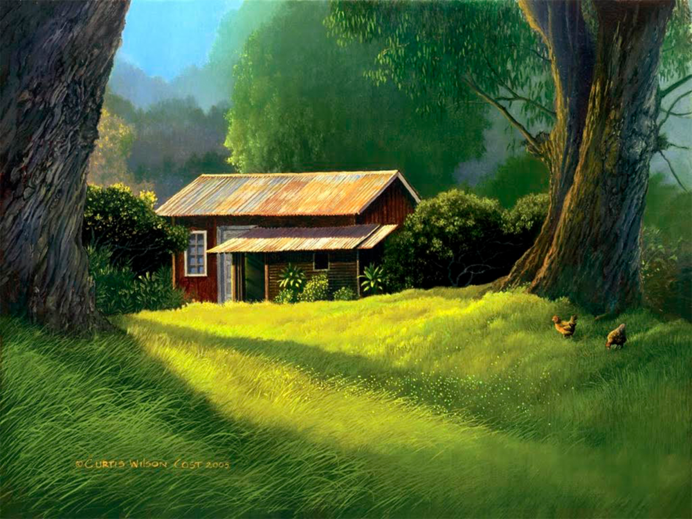 Hale Paniolo, Limited edition, unframed Metal Print, 8" x 10"