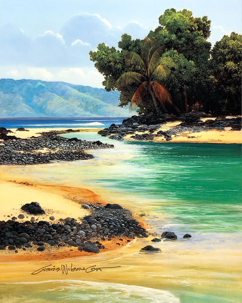 Hawaiian Turquoise, Hand signed, Unframed Metal Print, 10" x 8"