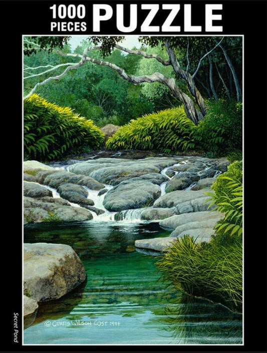Secret Pond, 1,000 pc puzzle,  Fine Art Puzzle