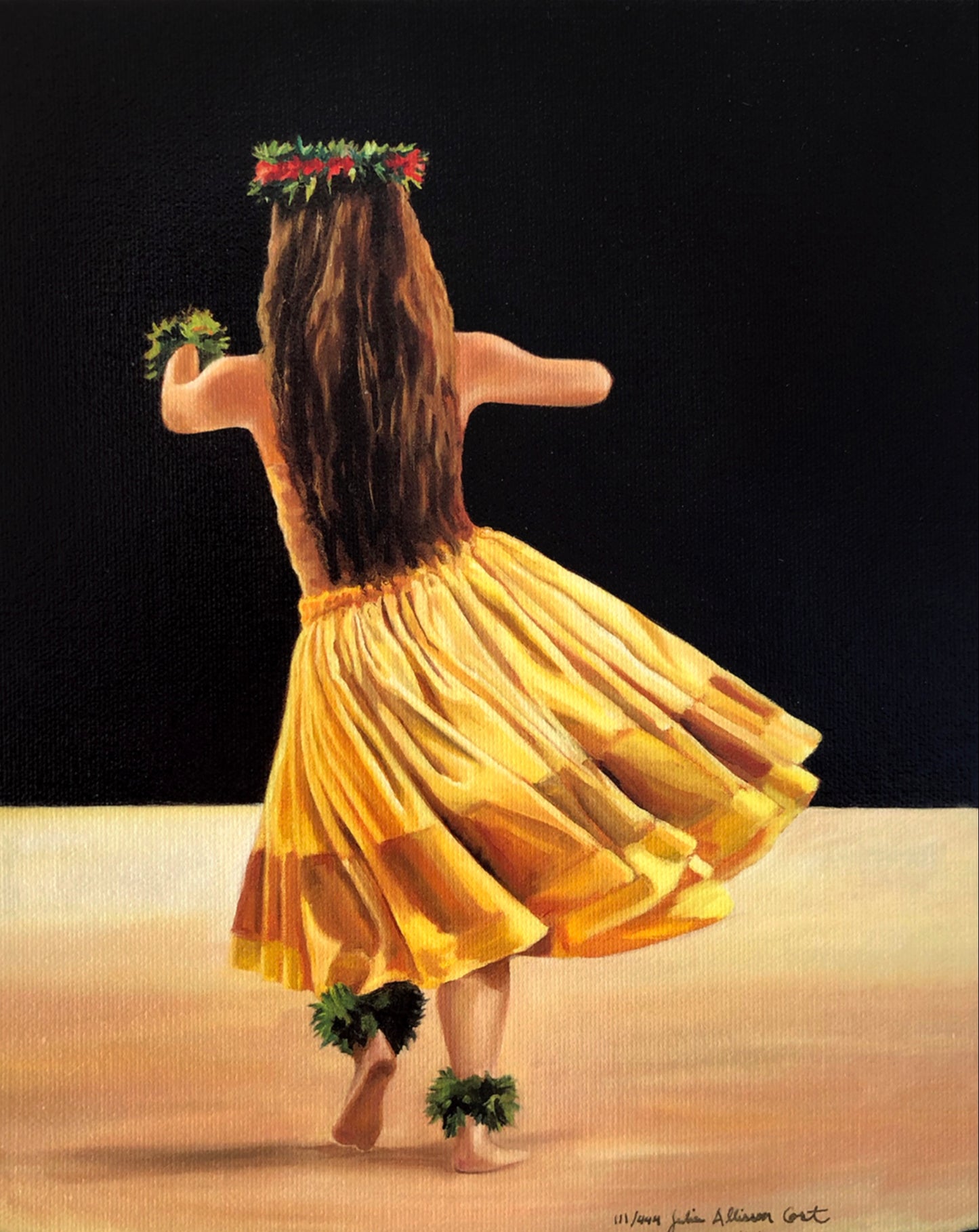 The Soloist (in Yellow), Limited Edition, unstretched giclée, Various sizes, Julia Allisson Cost