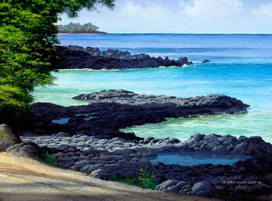 Ahihi Morning, Unstretched Canvas, Various Sizes