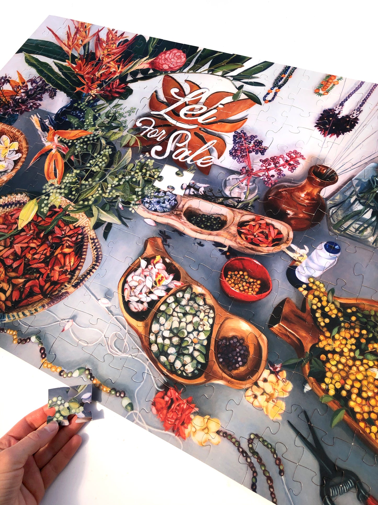 "Lei for Sale" Fine Art Puzzle: 250 or 1000 pieces