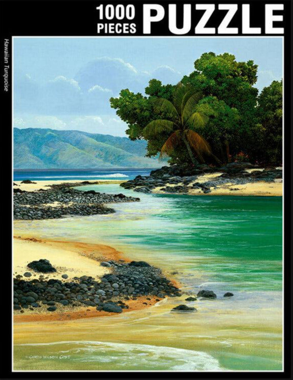 Hawaiian Turquoise Fine Art Puzzles, 250 & 1,000 pc.