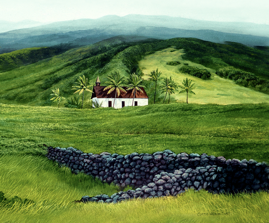 Hui Aloha Church, Limited edition, Unframed Metal Print, 8” x 10”, Ready to ship