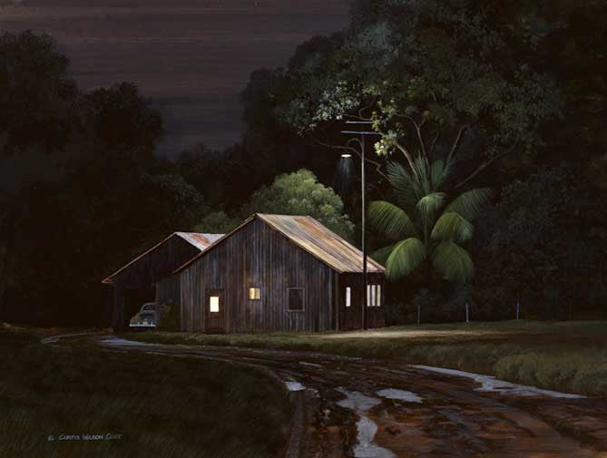 Plantation Night Light, Gallery Wrap, Various Sizes, Ready to Ship