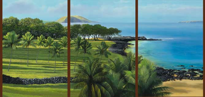 Old Makena Triptych, 2003