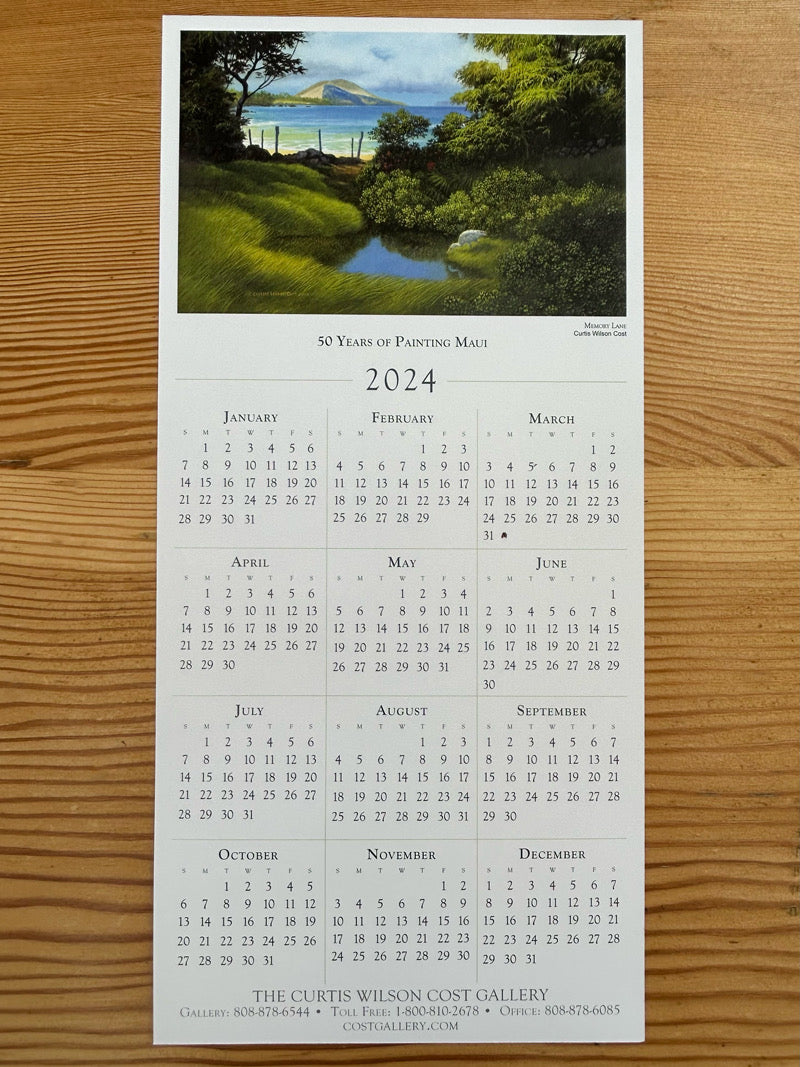 2024 Year-at-a-glance Calendar