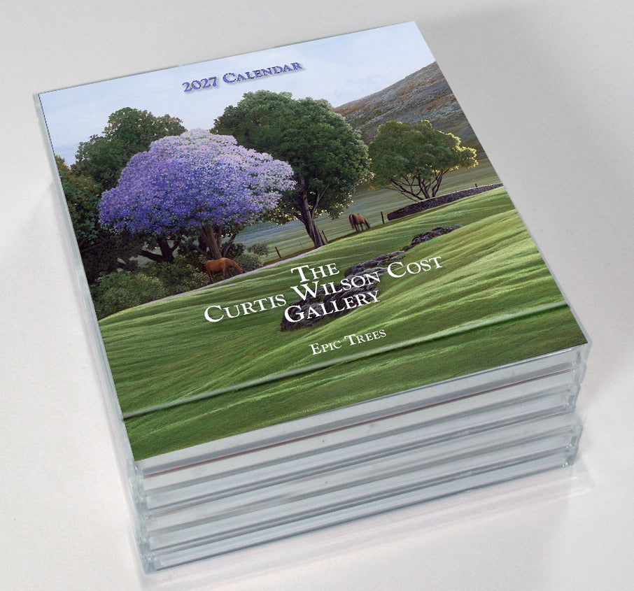 2027 Desktop Calendar Featuring Curtis Wilson Cost Maui Artwork