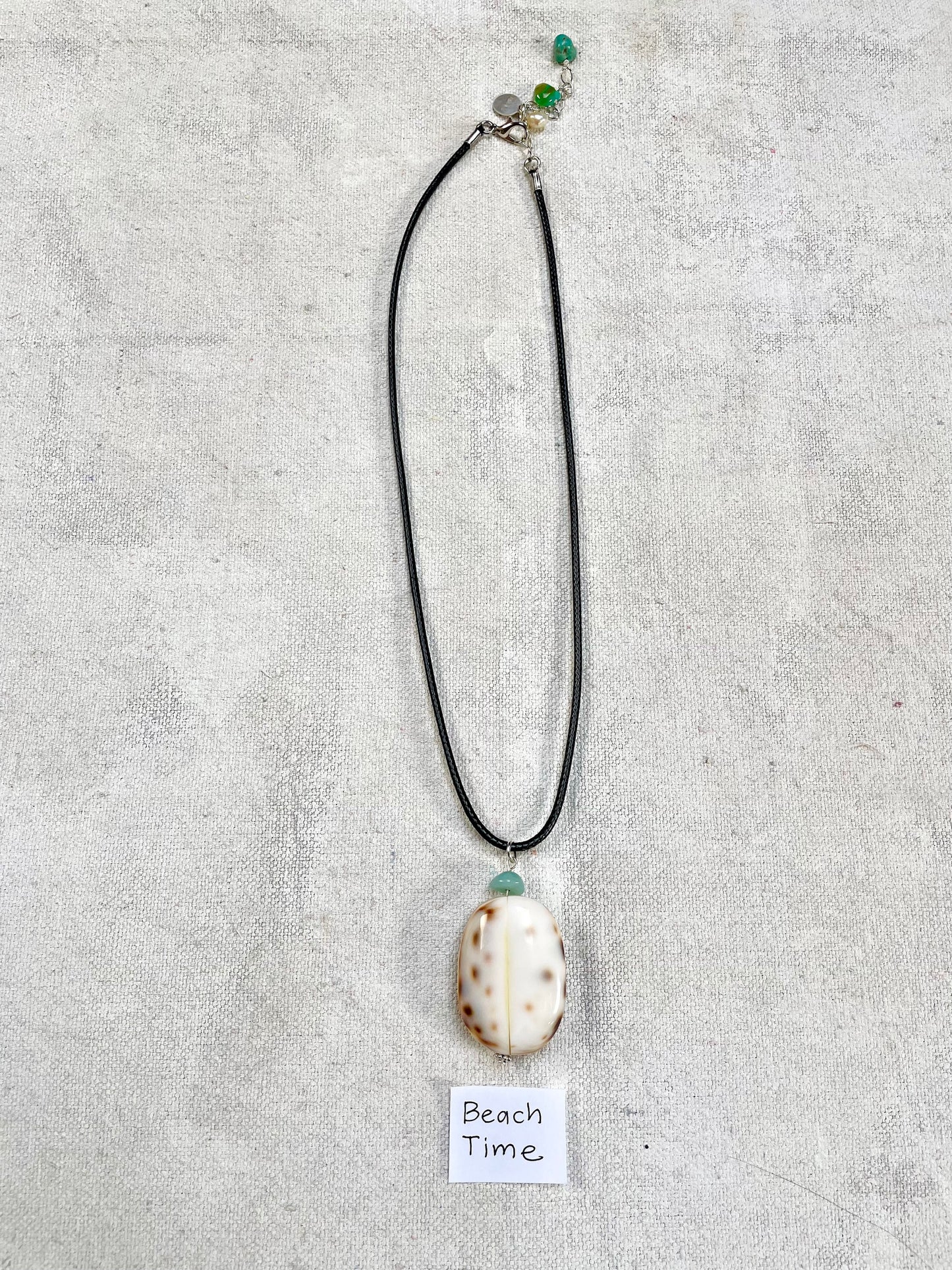 Beach Time | Handmade on Maui Cowry Shell Cord Necklace