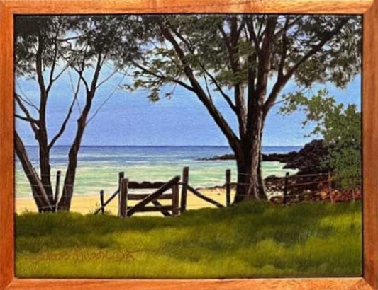 Daydream, Hand signed, 1 piece koa framed, Canvas Giclée, Ready to Ship