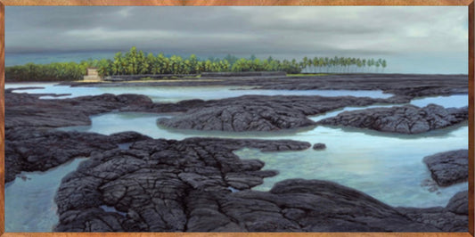 Hōnaunau, Limited Edition, Canvas Giclée, 1 piece koa, Various sizes