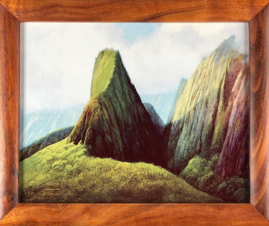 Iao Valley, Limited edition, Metal Print, Koa framed, Ready to ship