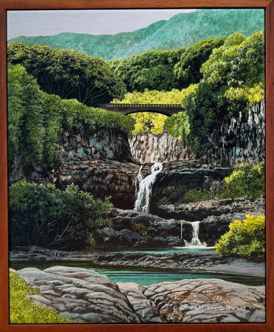 Kahawai O' Oheo, Limited Edition, Canvas Giclée, 1 pc. koa framed , Various sizes