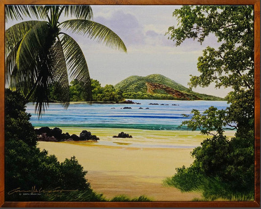 Pu'u Ola'i, Limited edition, 1 piece koa framed various sizes