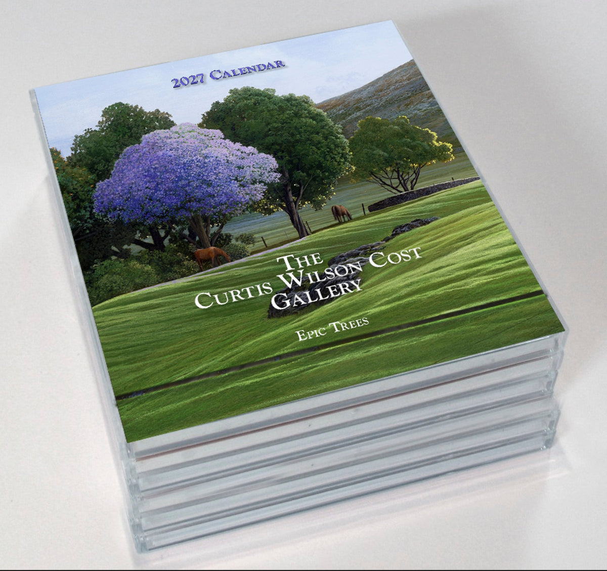 2027 Desktop Calendar Featuring Curtis Wilson Cost Maui Artwork