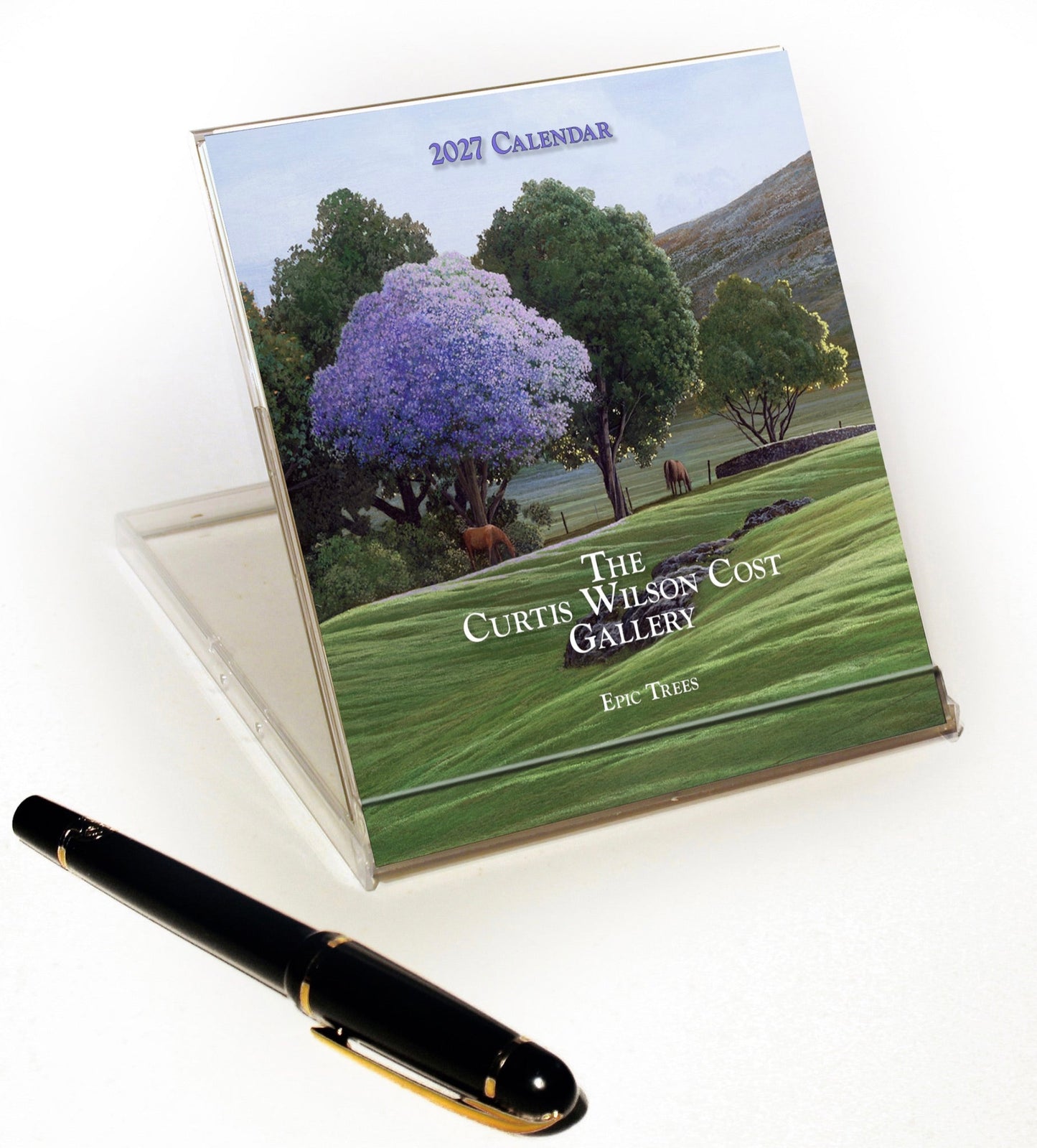 2027 Desktop Calendar Featuring Curtis Wilson Cost Maui Artwork