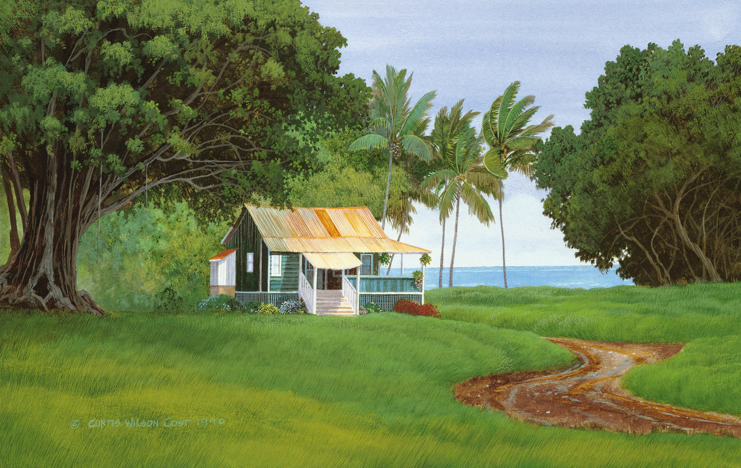 Beach Front, Unstretched Canvas, Various Sizes
