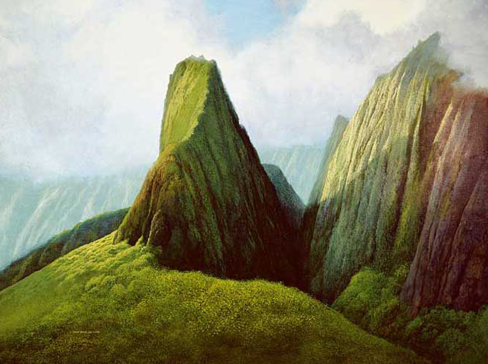'Iao Valley, Limited edition,  Unstretched Canvas