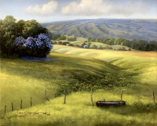 Jacaranda Trio, Limited edition, Canvas giclée, Gallery Wrap