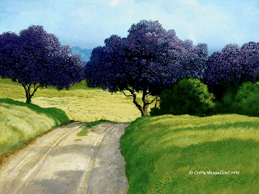 Lavender Passage, Unstretched Canvas, 9" x 12"