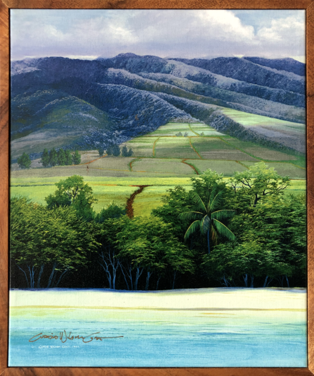 Mauka to Makai, Hand Signed, 1 Koa Piece Frame, Canvas Giclée, Various Sizes