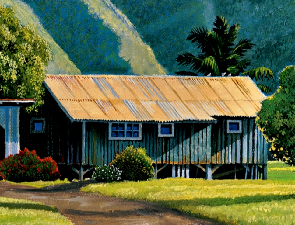 Moloka'i Roof Pigeons, Unstretched Canvas, Various Sizes