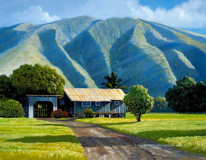 Moloka'i Roof Pigeons, Unstretched Canvas, Various Sizes