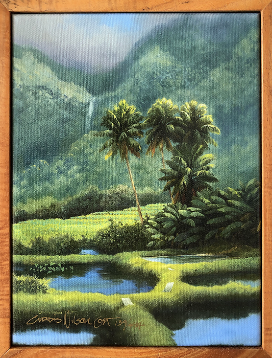 Old Hawai'i,  1 Piece koa frame,  Limited Edition giclée, Various sizes