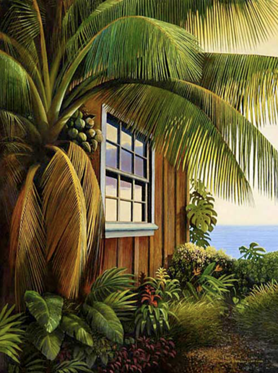 Plantation Palm, Limited edition,  Unstretched, Canvas Giclée, Various Sizes
