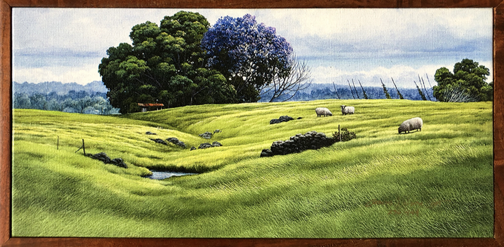 Springtime Grazing, 1 piece koa Frame, Limited edition, Various Sizes