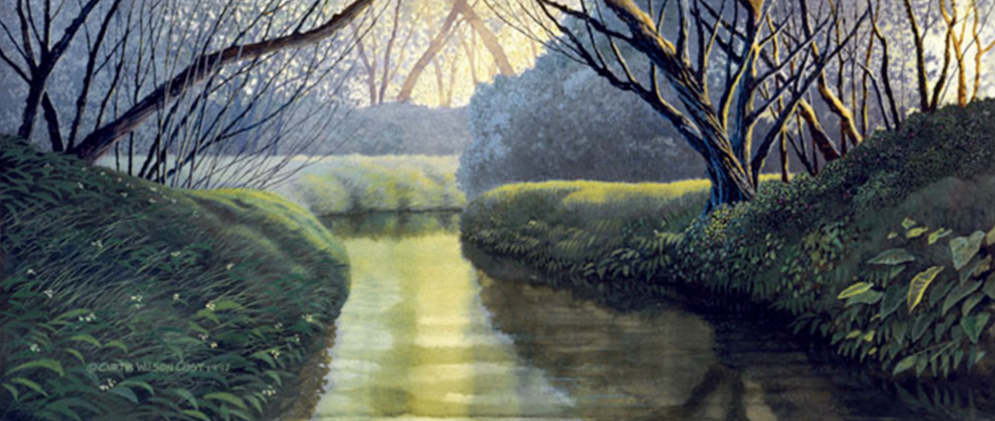 Waterway, Limited edition,  Unstretched Canvas