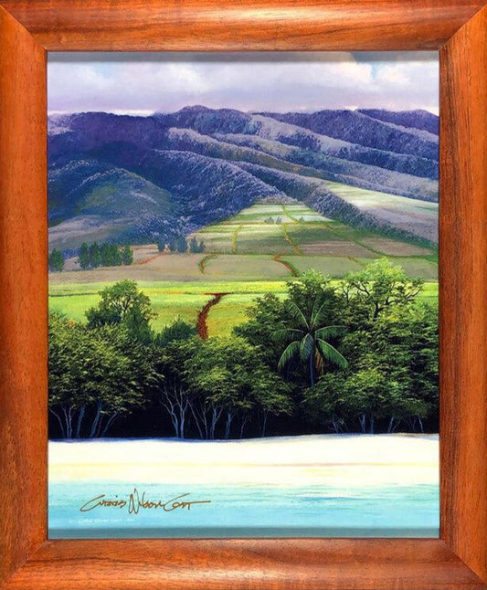 Mauka to Makai, Metal Print in 1 Piece Frame, 8” x 10”