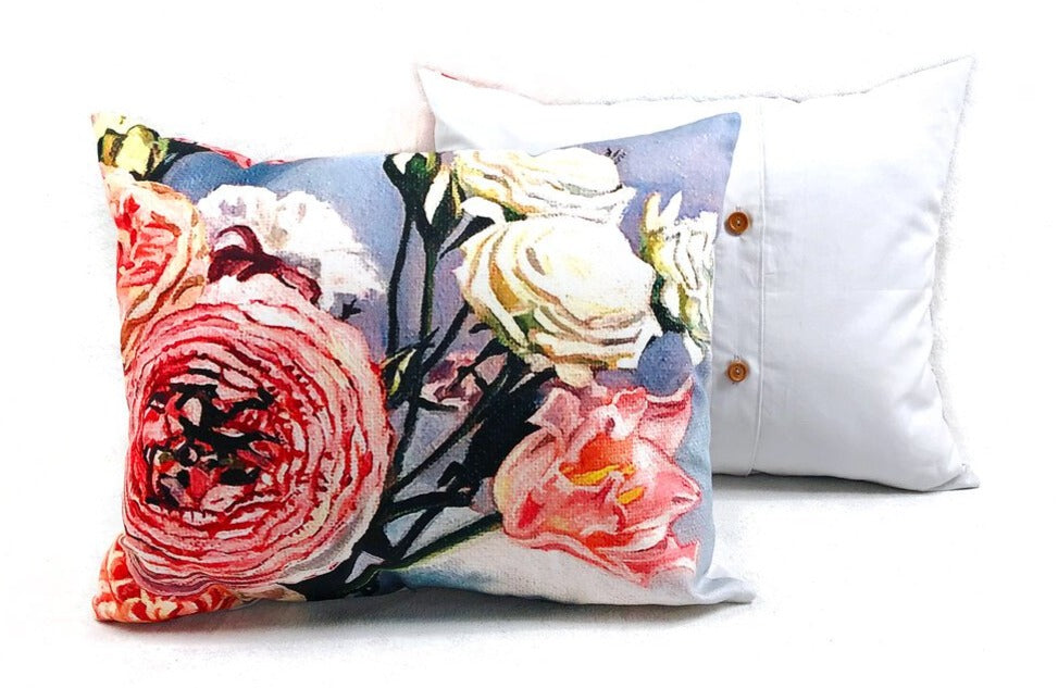 Pink Bouquet Pillows, 16” x 18”