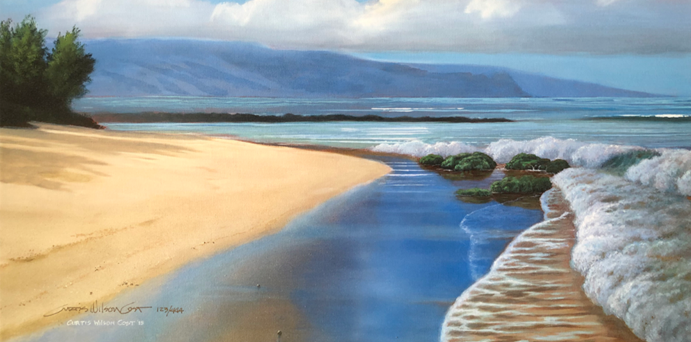 Sands at Kapuka'ulua, Gallery Wrap, 12” x 24”